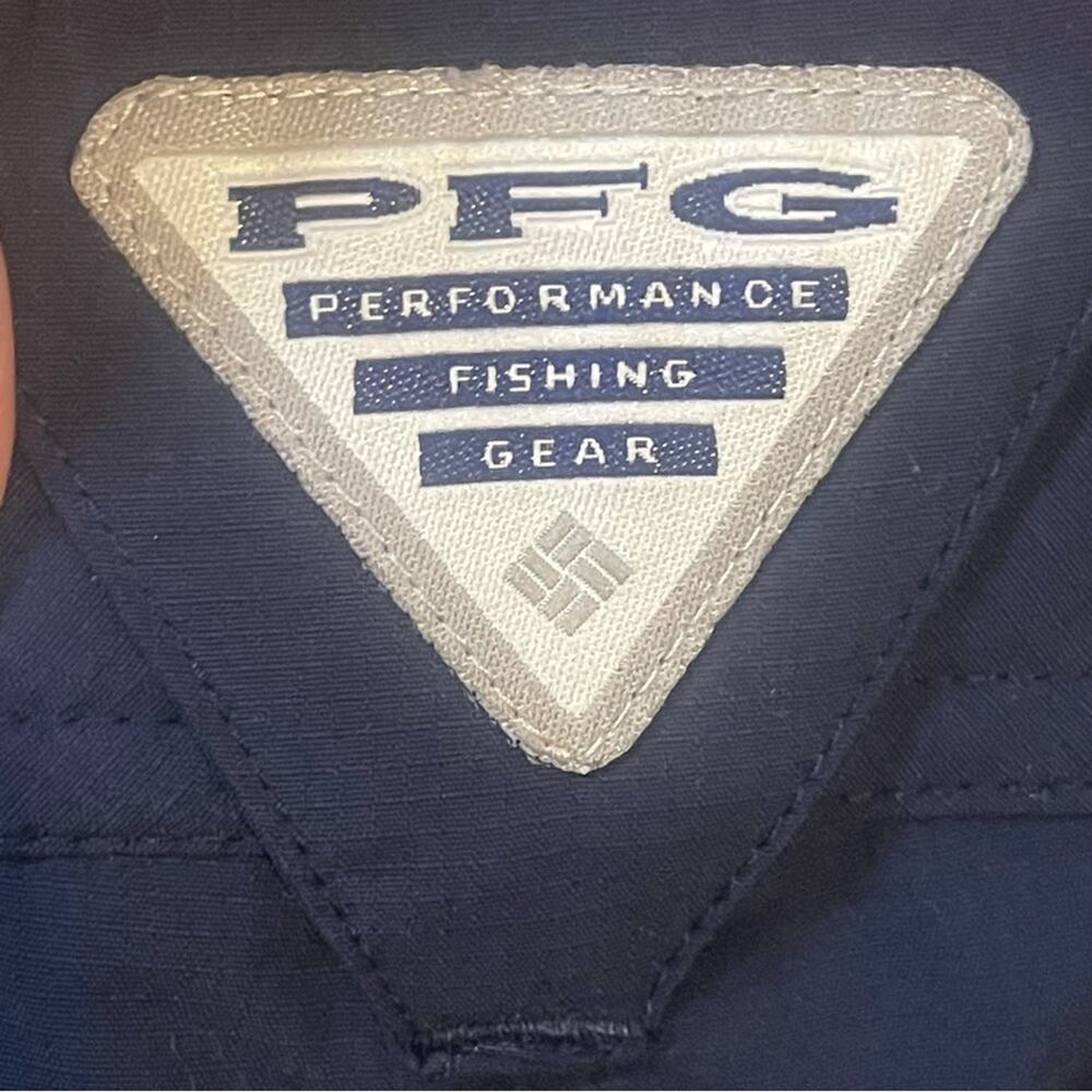 Columbia Omni-Shade PFG Navy Blue Convertible Pants Size 14 - Picture 3 of 6